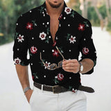 Camisa floral suelta para hombre Playa Retro