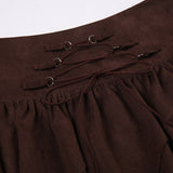 Women's Irregular Lace-up Waist Skirt