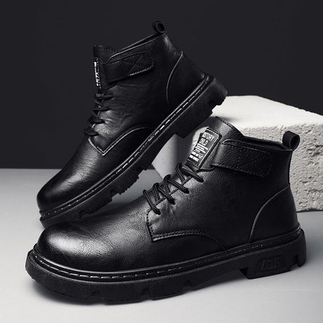 Vintage Fashion Motorcycle Boots Male Trend