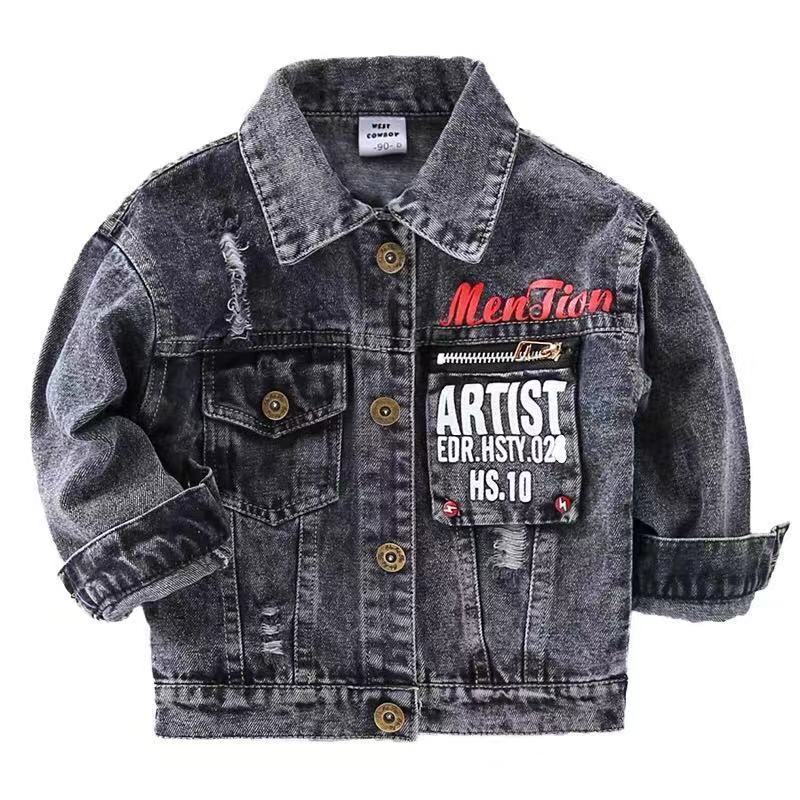 Boys' Denim Jacket Children's Jacket Trendy