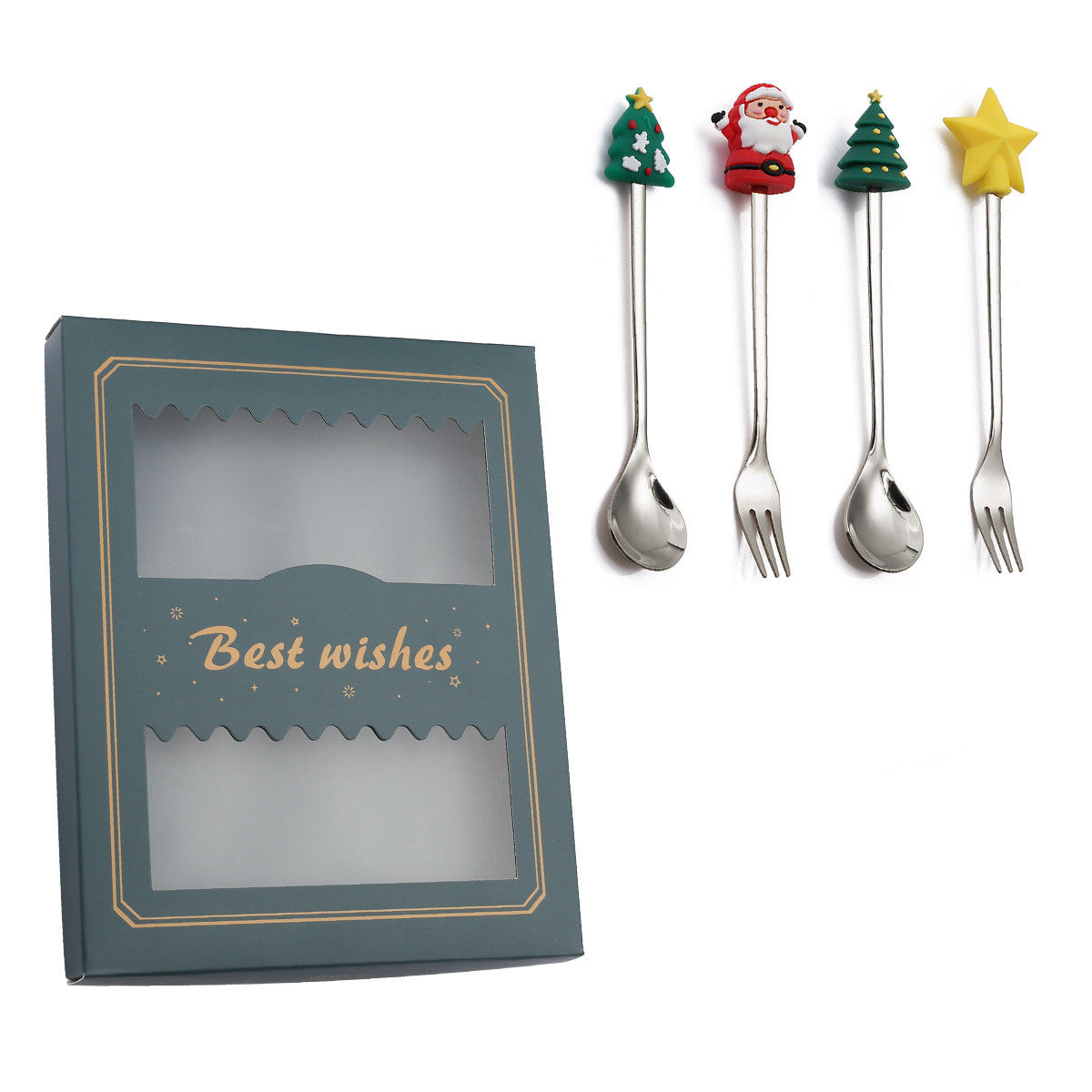 Essert Spoon Fruit Fork Set