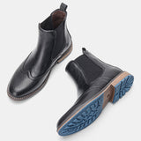 Men's Fashion Casual Mid-top Carved Ankle Boots