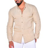 Men's Fashion Cotton And Linen Casual Shirt