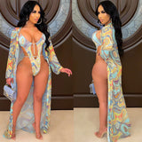 Women's Printed Swimsuit Two-piece Suit