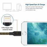 Paquete de 3 cables USB de carga rápida para iPhone 6 7 8Plus IPhone XR Xs Max 11 12 13 Pro