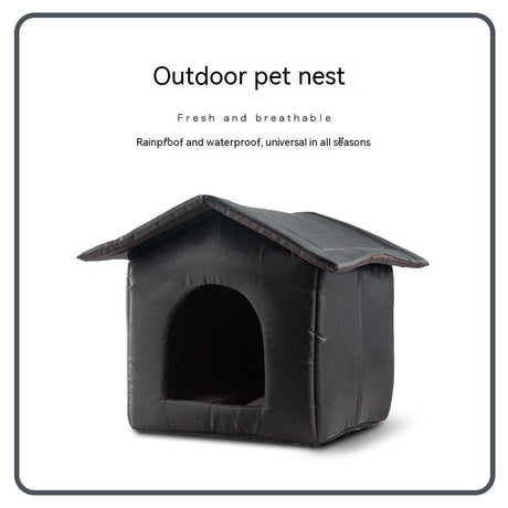 Outdoor Waterproof Wandering Cat Nest Winter Warm Outdoor Foldable Removable Washable Cat House Kennel