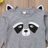 Brown Bear Shape Cute Long-sleeved Simple Children's Suit