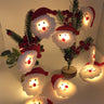 2023 Christmas Decoration Snowman LED String Lights Garland Xmas Fairy Lights Decor For Home Navidad Christmas Ornament New Year