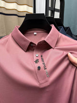 Summer Polo Shirt Business Casual Seamless Ice Silk