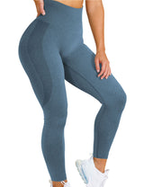 Snowflake Jacquard Seamless Yoga Workout Ankle Length Pants