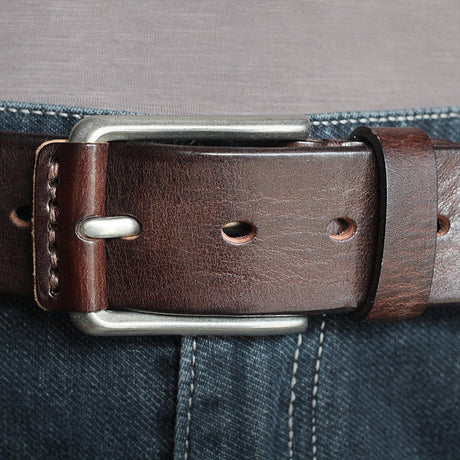 First Layer Cowhide Handmade Belt Men's Pin Buckle Belt