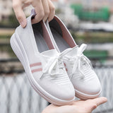 Lightweight Breathable Soft Bottom White Shoes Lazy