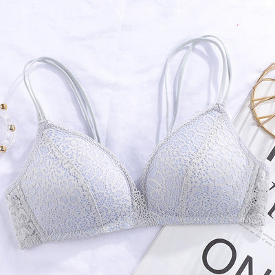 Lace Thin Clothes Without Steel Ring Push Up Bras