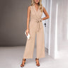 Leisure Commute Trousers Sleeveless Jumpsuit For Women