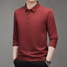 Autumn Honeycomb Plaid Long-sleeved T-shirt Men