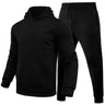 Slim Fit Solid Color Hoodie Suit Men's Clothing