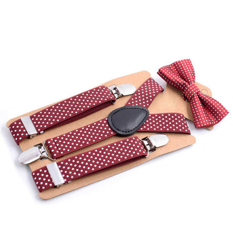 Three-clip Y-shaped Bow Tie Set Children's Shoulder Strap