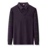 Men's Solid Color Loose-fitting Versatile Long Sleeve