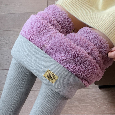 Women's Fashion Outerwear Winter Fleece-lined Thick Warm Pants