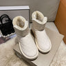 Waterproof Snow Boots Women's Rhombus Non-slip Thickened