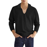 Men's Fashion Casual Solid Color Long Sleeve