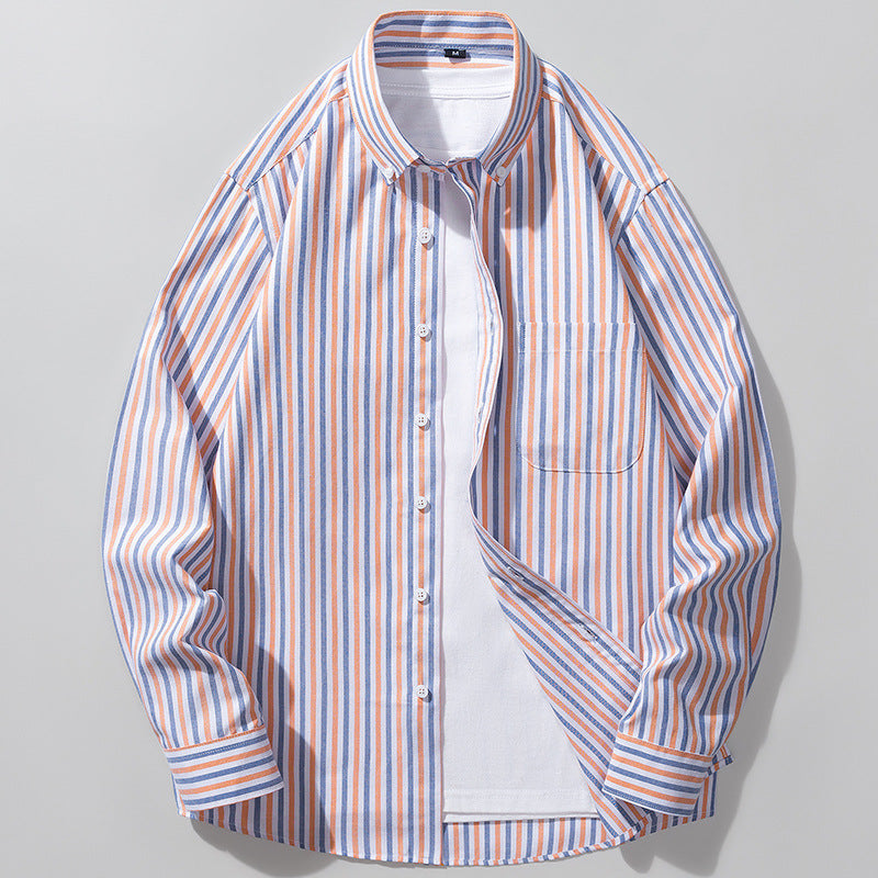 Camisa Oxford de manga larga para hombre