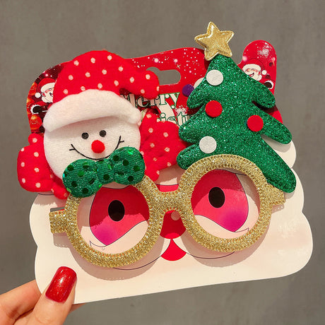 Christmas Elk Glasses Frame Dress Up Couple