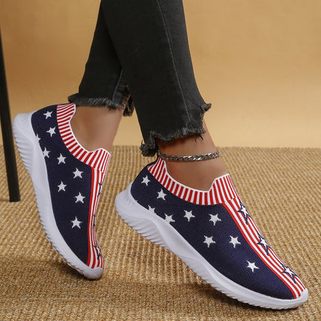 Large Size Flyknit Casual Pumps Women's Fashion XINGX