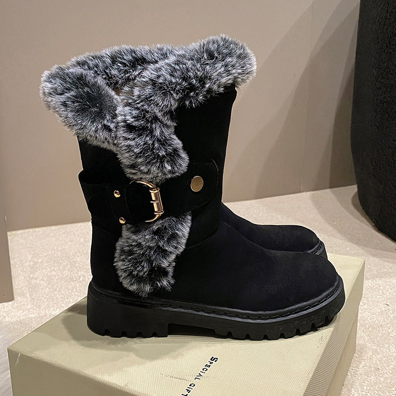 Women's Winter Warm Fleece-lined Thick Fashion Snow Boots