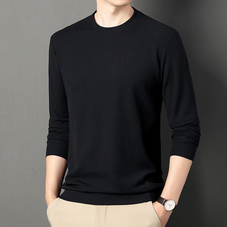 Young And Middle-aged Fashionable All-match Round Neck Sweater