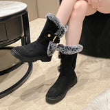 Women's Winter Warm Fleece-lined Thick Fashion Snow Boots