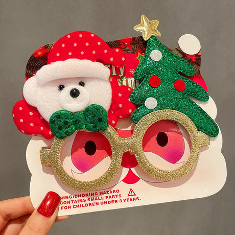 Christmas Elk Glasses Frame Dress Up Couple