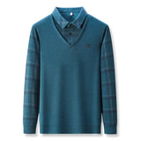 Men's Solid Color Loose-fitting Versatile Long Sleeve