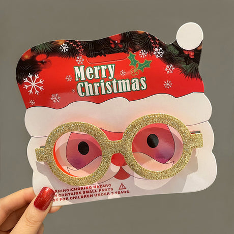 Christmas Elk Glasses Frame Dress Up Couple