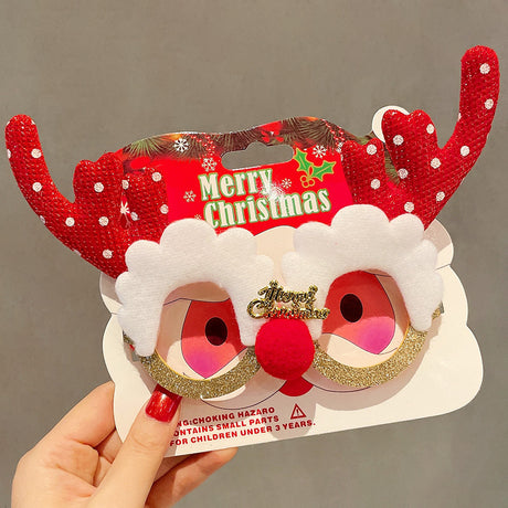 Christmas Elk Glasses Frame Dress Up Couple