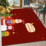 Alfombra decorativa para el suelo de la sala de estar de Navidad, alfombra para la puerta, alfombra para la sala de estar, en Stock, venta al por mayor