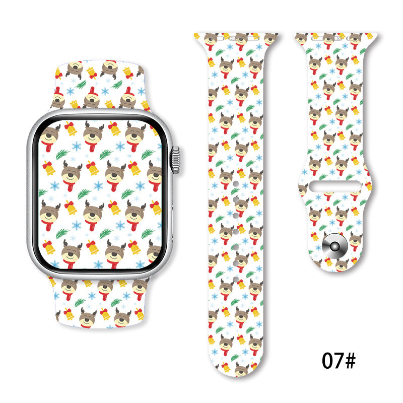 Christmas Silicone Strap Printing Suitable