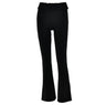 Pantalón negro ajustado de talle alto para mujer