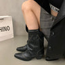 Women's Fashion Retro Rivet Design Booties