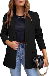 Women's Casual Suit Jacket Long Sleeve