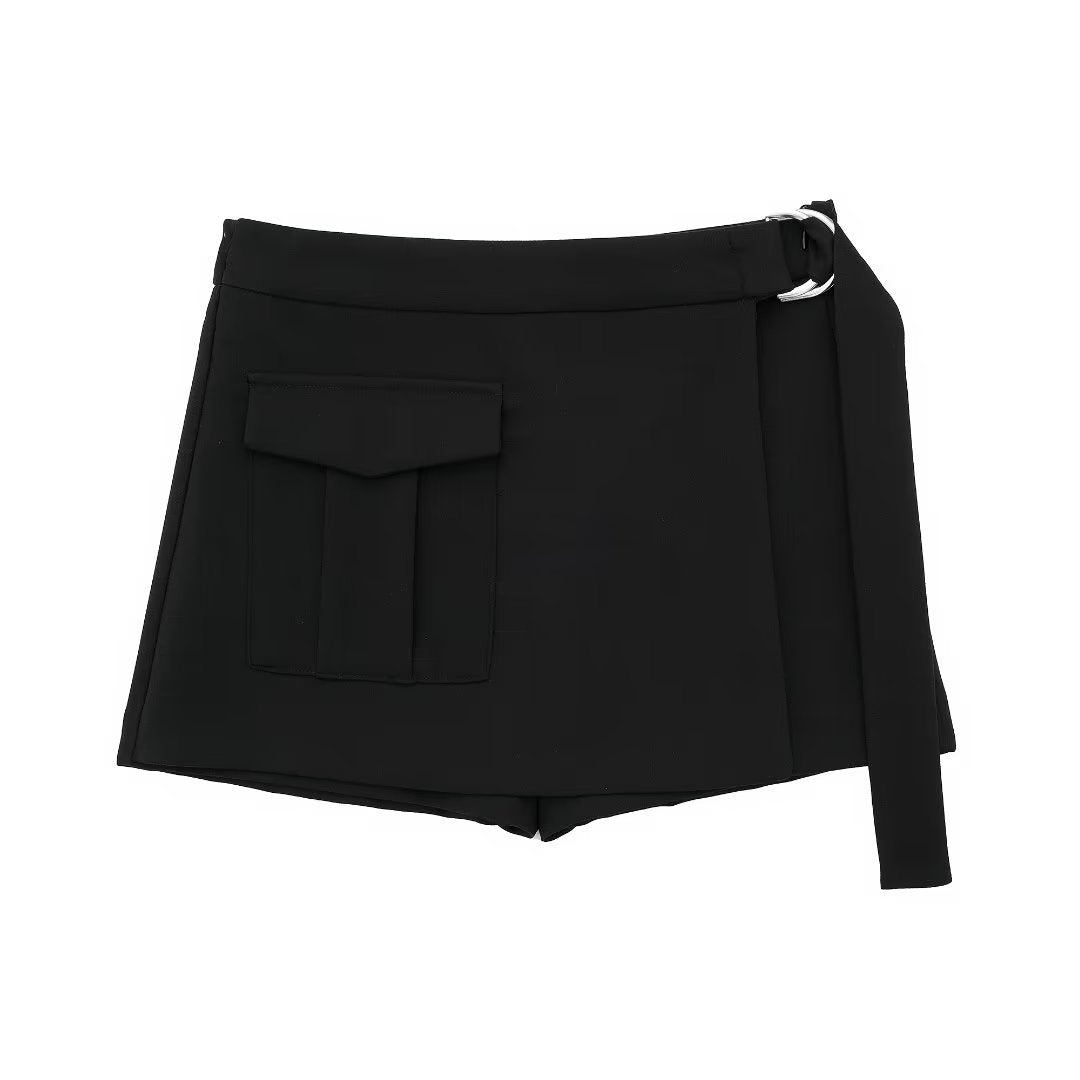 New Women's High Waist With Belt Skirt