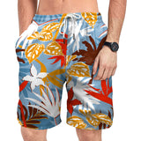 Men's Beach Digital Printed Shorts Shirt Inner Mesh Suit