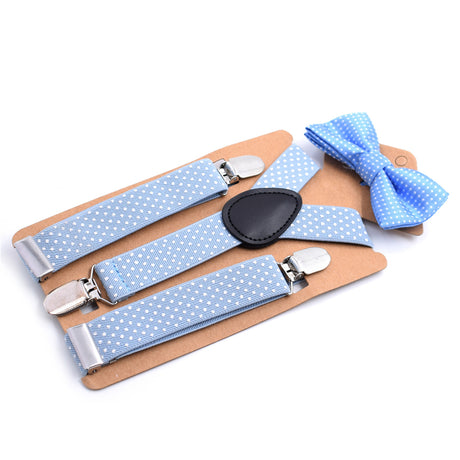 Three-clip Y-shaped Bow Tie Set Children's Shoulder Strap