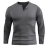 Plaid Slim-fit Breathable Men's Long-sleeved T-shirt