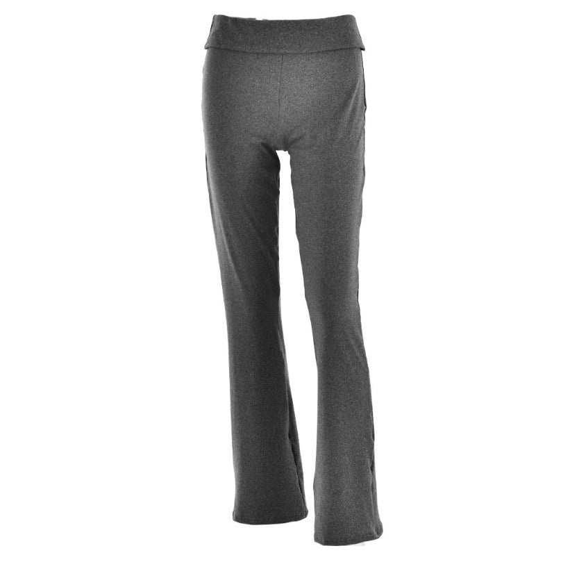 Pantalón negro ajustado de talle alto para mujer