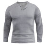 Plaid Slim-fit Breathable Men's Long-sleeved T-shirt