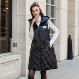 Glossy Cotton-padded Coat Vest Mid-length Women's Thickened Coat