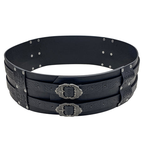 Men's Retro Nordic Viking Style Embossed Wide Belt