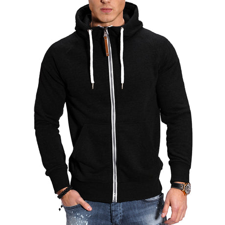 Men's Sports Fleece Cardigan Multicolor Hoodie