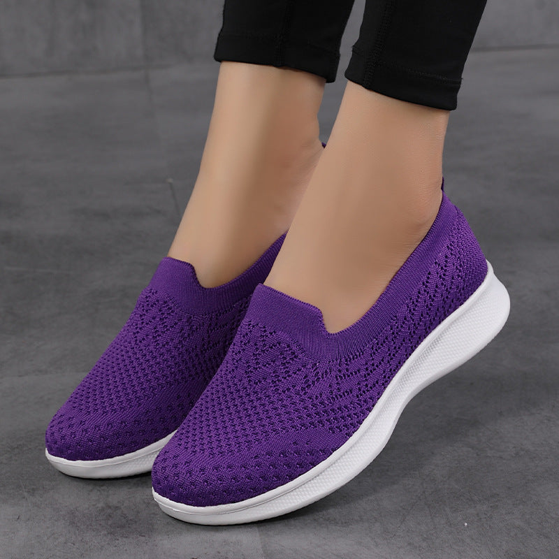 Zapatos deportivos informales para mujer, talla grande, transpirables, para caminar